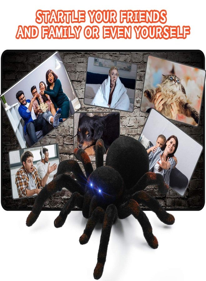 Aerbee Remote Control Spider Toys, RC Giant Spider Toys Wireless Remote Control High Simulation Spider Animal Pets Toys Realistic Action with Glowing Eyes Perfect for Christmas Joke Game Playing - Image 4